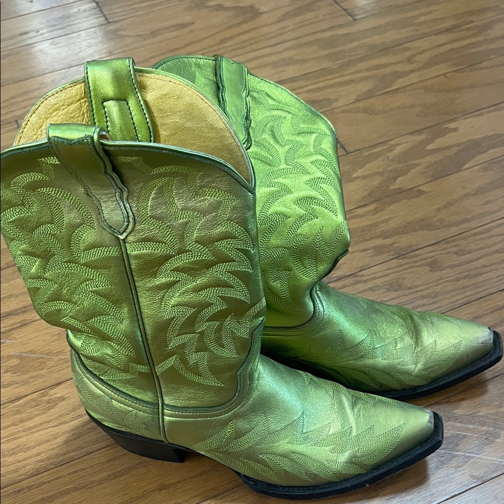 Cavenders Green Western Cowboy Boots